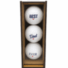 Best DAD Ever_4 Personalised Gifts : Best Dad Ever Golf Ball Gift Set with MDF Display Box