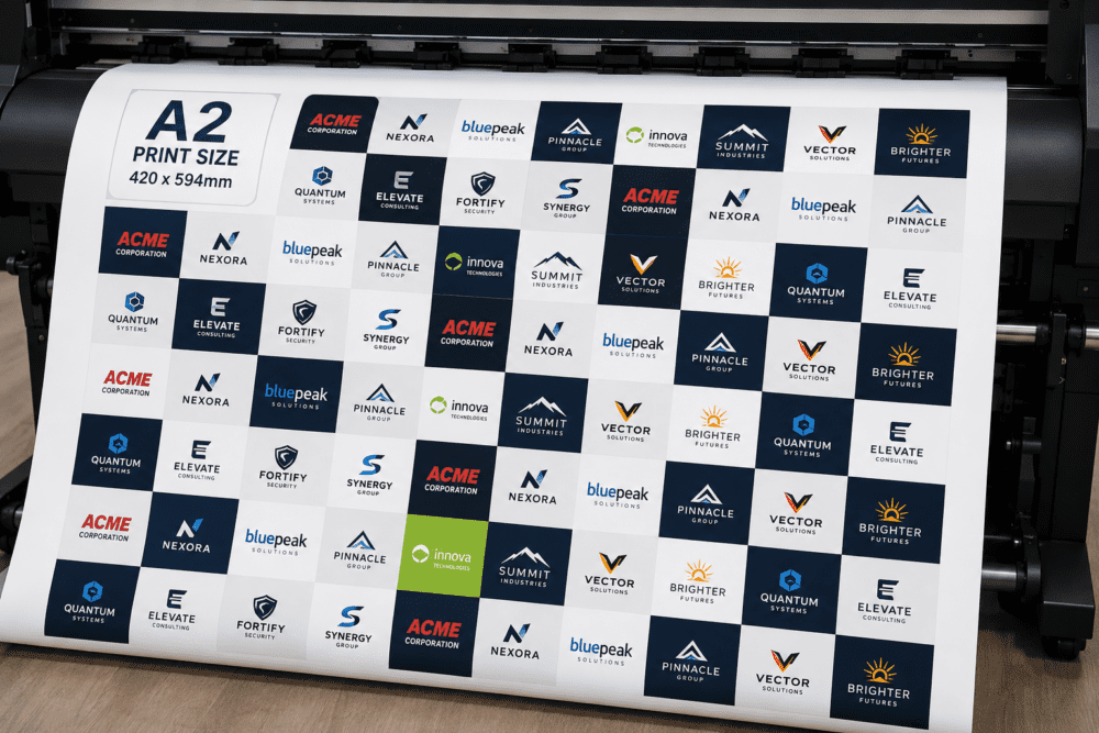 EcoA2 Eco Solvent Stickers : Customise your own : A2 Size