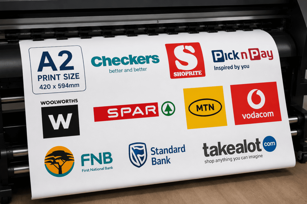 EcoA2b Eco Solvent Stickers : Customise your own : A2 Size