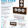 Personalised Gifts : Best Dad Ever Golf Ball Gift Set with MDF Display Box