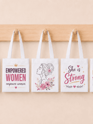 MiniToteBag_4 Sublimation Blanks : Mini Tote Bags (Packs of 5)