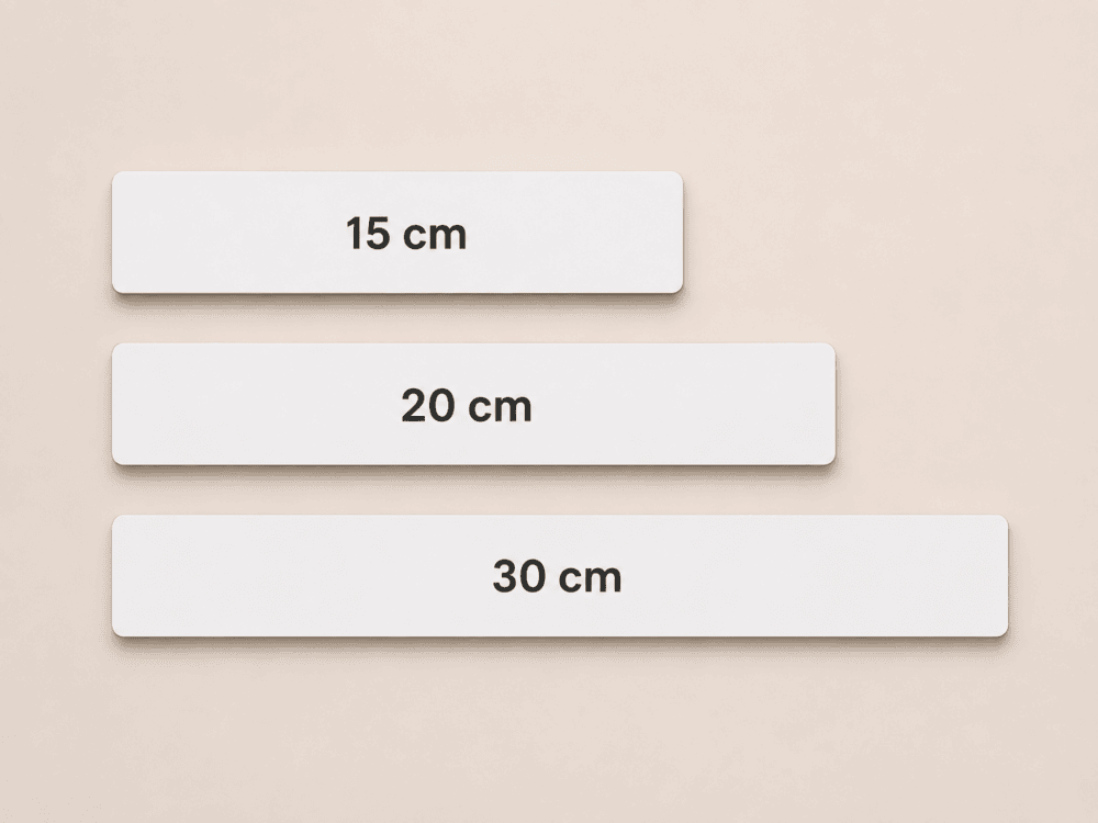 Rulers_MDF_All Sublimation Blanks : 3mm Sublimation MDF Rulers (15cm, 20cm, 30cm)