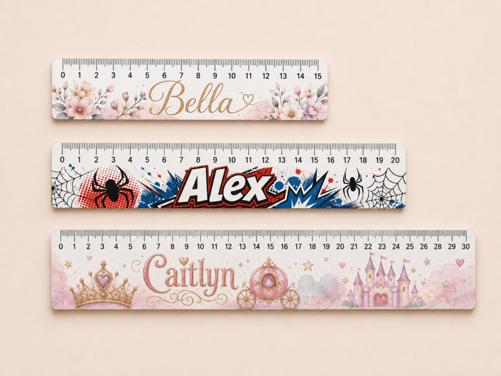 Rulers_MDF_All2 Sublimation Blanks : 3mm Sublimation MDF Rulers (15cm, 20cm, 30cm)