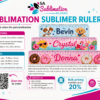 Sublimation Blanks : 3mm Sublimation Sublimer Rulers (15cm, 20cm, 30cm)